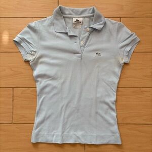 Lacoste Women's Sky Blue Short Sleeve Polo